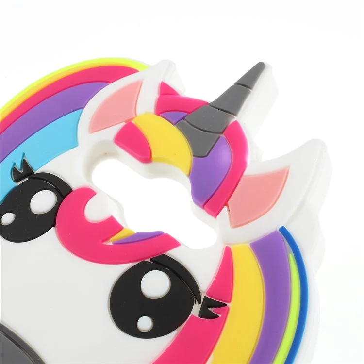 Lovely 3D Unicorn Silicone Back Phone Case for Huawei Y3 (2017)