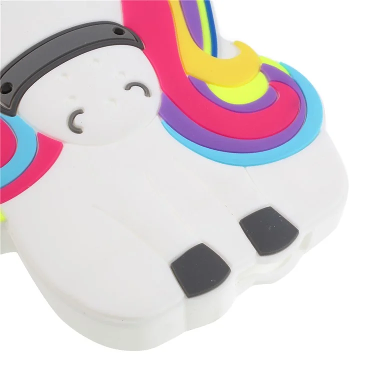 Lovely 3D Unicorn Silicone Back Phone Case for Huawei Y3 (2017)