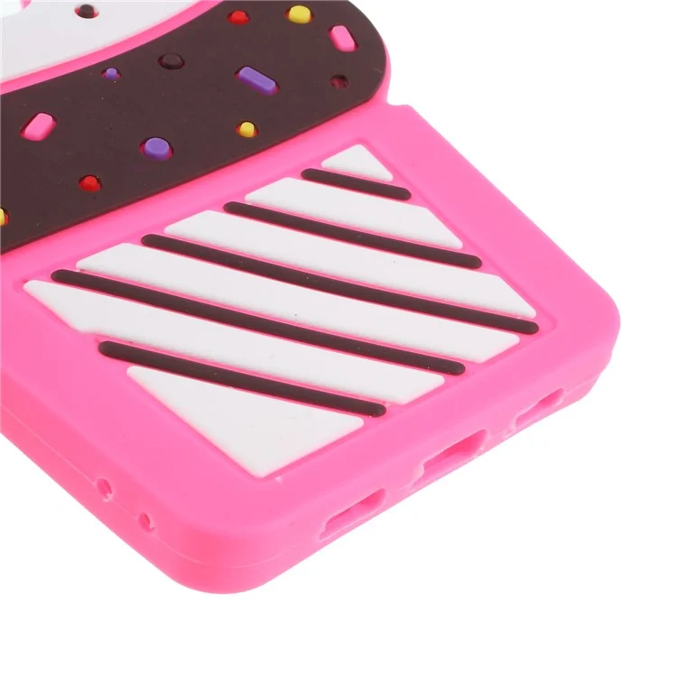 3D Cherry Ice Cream Silicone Mobile Case for Huawei Honor 6x (2016)/Mate 9 Lite/GR5 (2017) - Rose