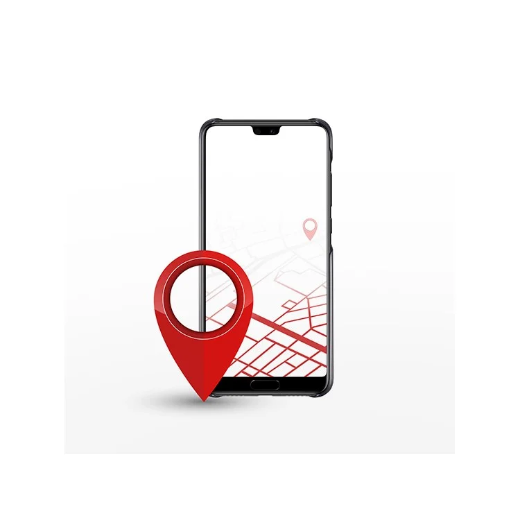 HUAWEI PU Leather Coated PC Hard Case + Magnetic Car Air Vent Mount Set for Huawei P20 Pro - Black