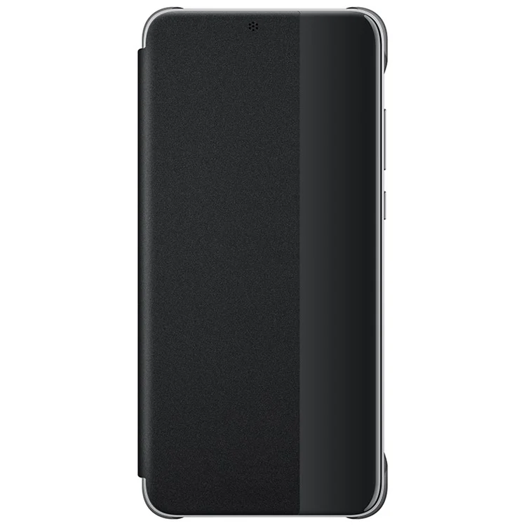 HUAWEI OEM Side View Window Auto Wake up/Sleep Leather Casing for Huawei P20 Pro - Black