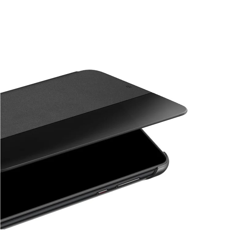 HUAWEI OEM Side View Window Auto Wake up/Sleep Leather Casing for Huawei P20 Pro - Black