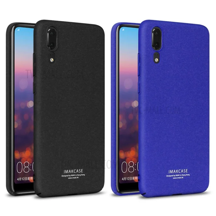 Держатель Кольца Imak Kickstand Matte Hard Case + Протектор Экрана Для Huawei P20 - Черный