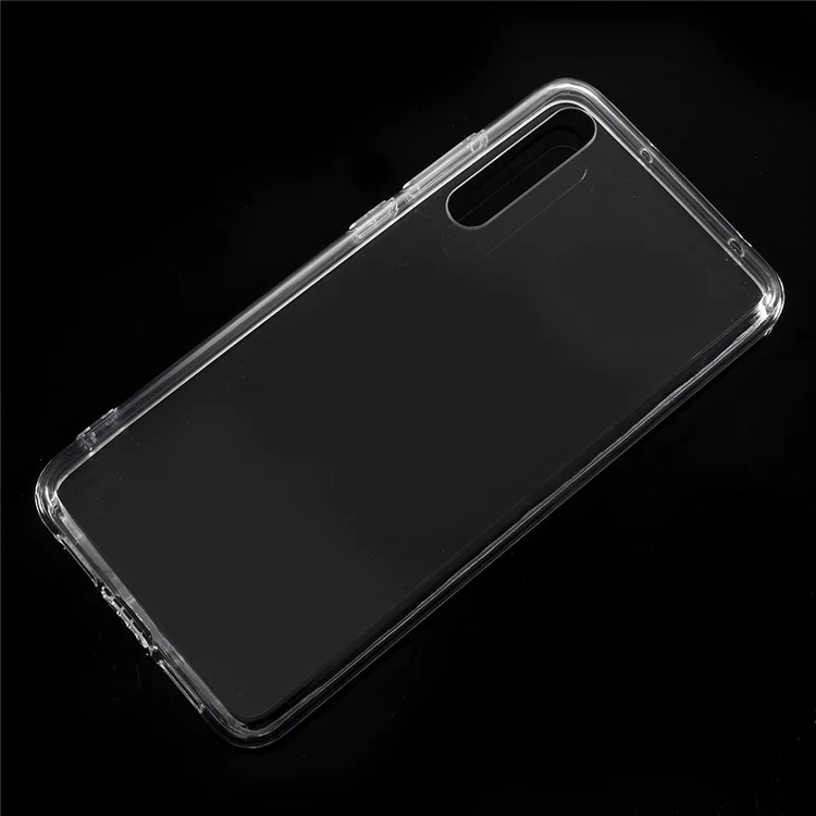 Crystal Clear Acrylic + Flexible TPU Hybrid Case Cover Shell for Huawei P20