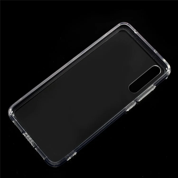 Crystal Clear Acrylic + Flexible TPU Hybrid Case Cover Shell for Huawei P20