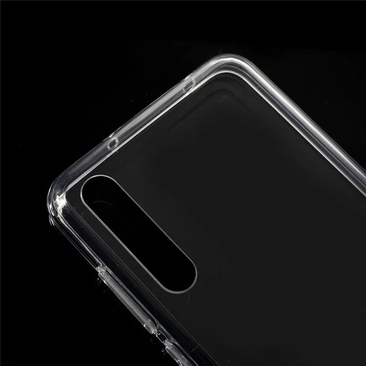 Crystal Clear Acrylic + Flexible TPU Hybrid Case Cover Shell for Huawei P20