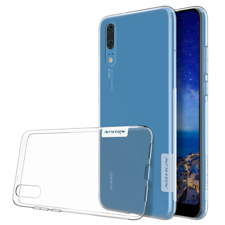 NILLKIN 0.6mm Nature Soft TPU Phone Case for Huawei P20 - White