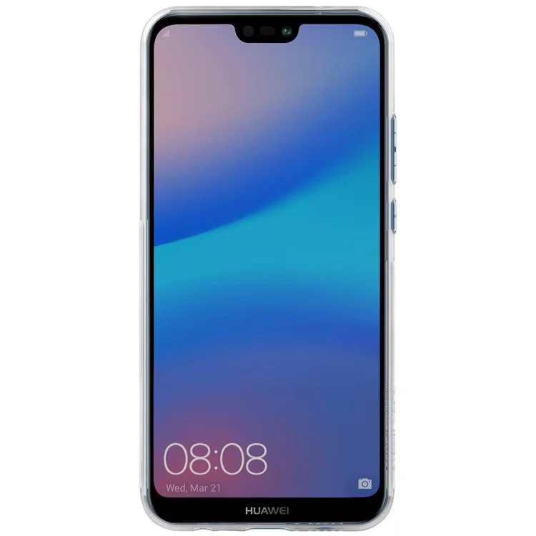 NILLKIN 0.6mm Nature Soft TPU Phone Cover for Huawei P20 Lite / Nova 3e - White