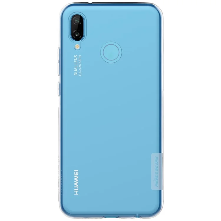 NILLKIN 0.6mm Nature Soft TPU Phone Cover for Huawei P20 Lite / Nova 3e - White