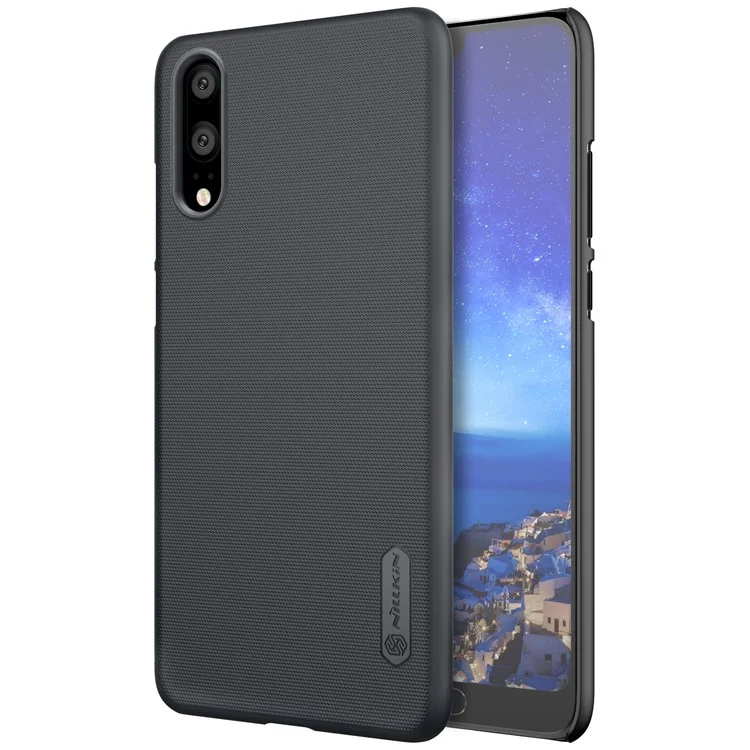 NILLKIN for Huawei P20 Super Frosted Shield PC Hard Cover + Screen Film - Black
