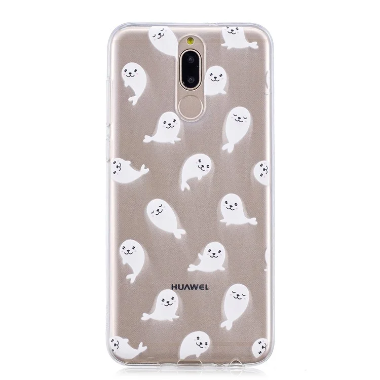Pattern Printing IMD TPU Back Case for Huawei Mate 10 Lite / nova 2i / Maimang 6 / Honor 9i (India) - Sea Lion