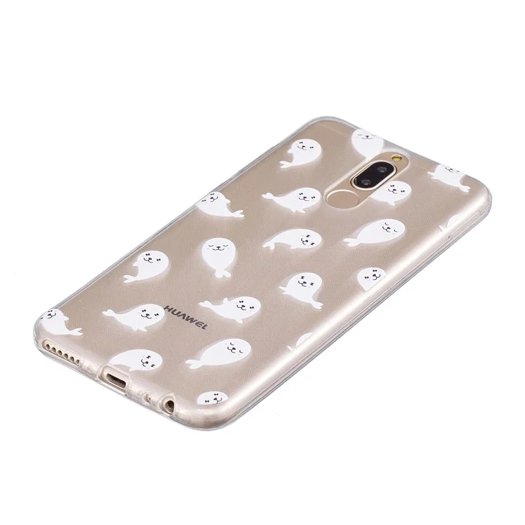 Pattern Printing IMD TPU Back Case for Huawei Mate 10 Lite / nova 2i / Maimang 6 / Honor 9i (India) - Sea Lion