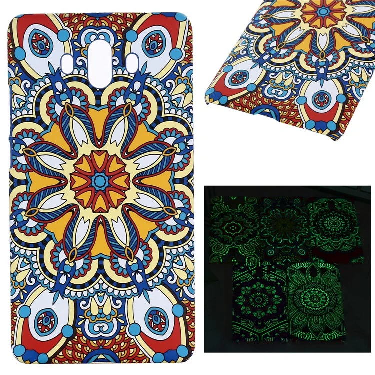 Ethnic Style Embossment Luminous Matte TPU Back Case for Huawei Mate 10 - Style 1