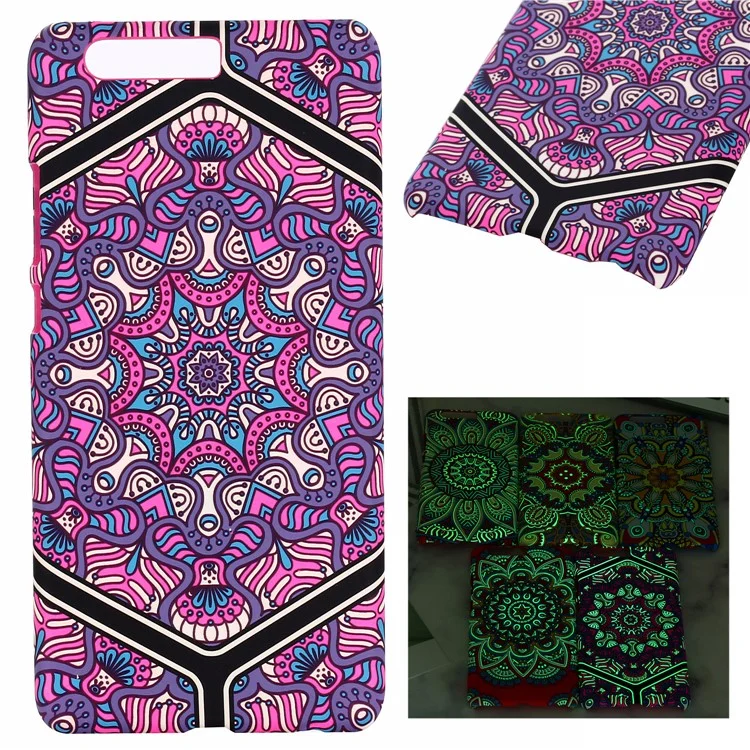 Ethnic Style Embossment Luminous Matte TPU Cover Case for Huawei P10 - Style 1