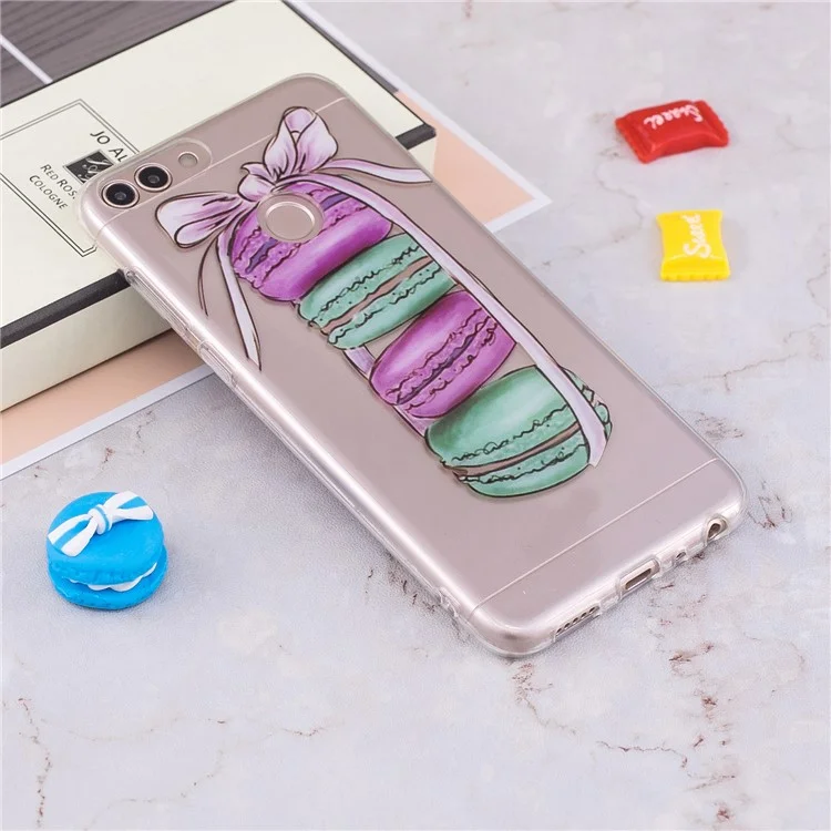 Pattern Printing IMD TPU Soft Phone Case for Huawei P Smart / Enjoy 7S - Cookies