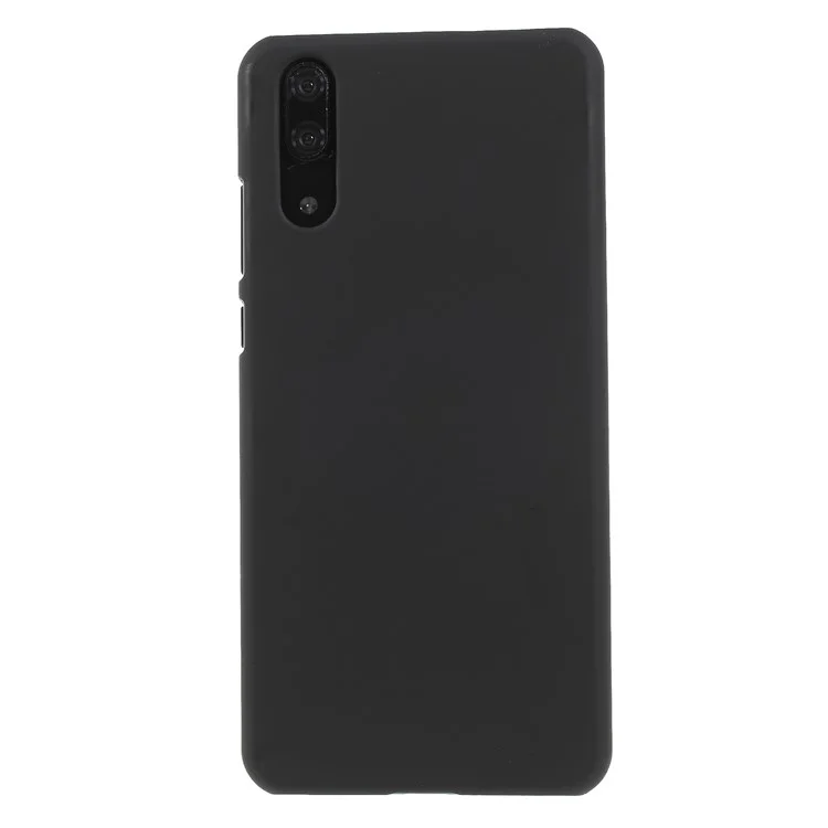 Rubberized PC Hard Protective Shell for Huawei P20 - Black
