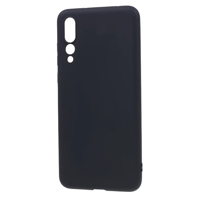 Per Huawei P20 Pro Solid Color Matte Morbido TPU Custodia - Nero