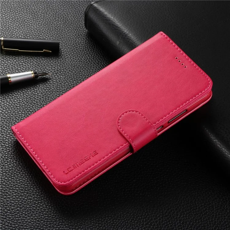 LC.IMEEKE Wallet Stand Leather Phone Cover for Huawei P20 - Rose