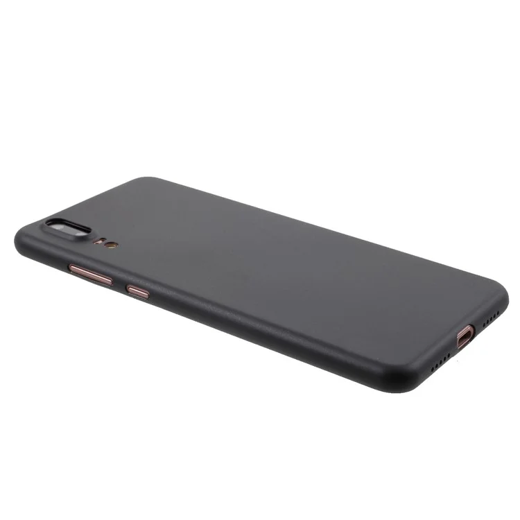 CAFELF 0.4mm Ultra Thin Matte PP Hard Cover Shell for Huawei P20 - Black