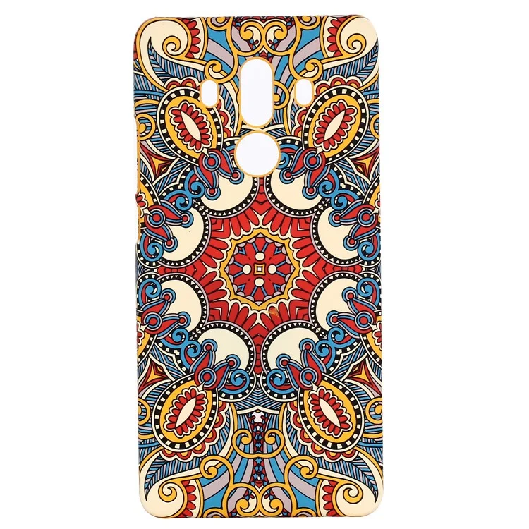Ethnic Style Embossment Luminous Matte TPU Back Case for Huawei Mate 10 Pro - Style 1