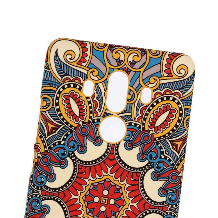 Ethnic Style Embossment Luminous Matte TPU Back Case for Huawei Mate 10 Pro - Style 1