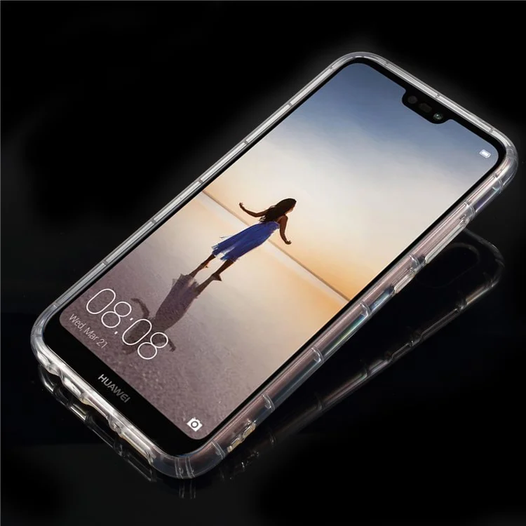 50Pcs Drop-proof Clear TPU Mobile Phone Back Case for Huawei P20 Lite/Nova 3e