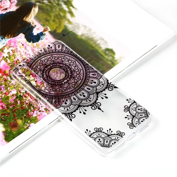 Pattern Printing Soft TPU Gel Back Case for Huawei P20 Pro - Lace Pattern