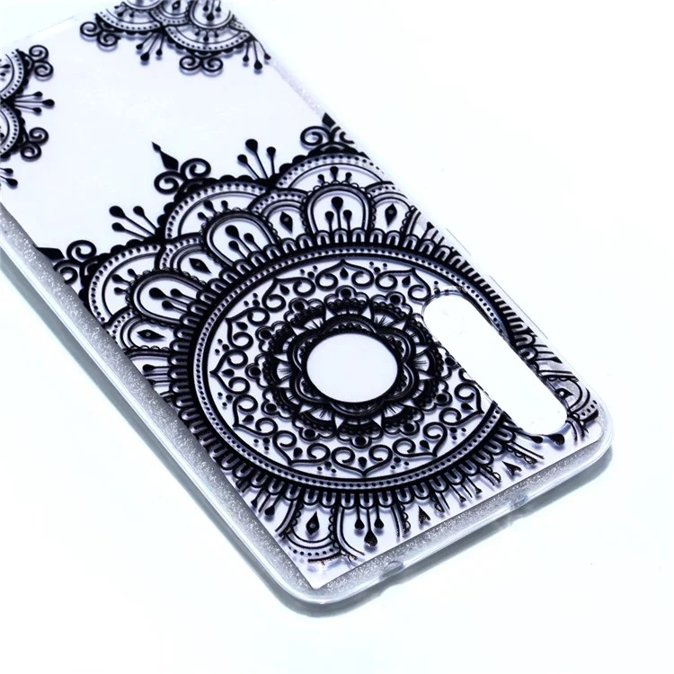 Pattern Printing Soft TPU Gel Back Case for Huawei P20 Pro - Lace Pattern