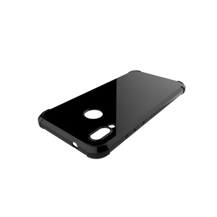 100Pcs/Lot Four Corners Drop-resistant TPU Gel Case for Huawei P20 Lite / Nova 3e - Black