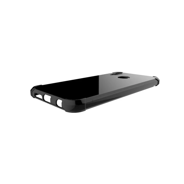 100Pcs/Lot Four Corners Drop-resistant TPU Gel Case for Huawei P20 Lite / Nova 3e - Black