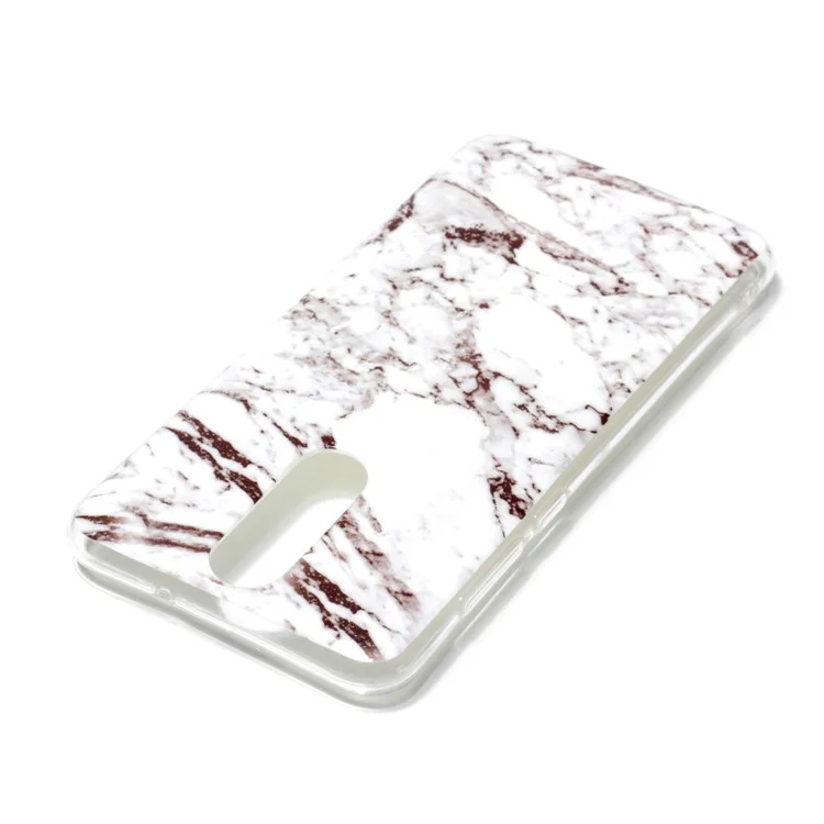 Marble Pattern IMD TPU Back Shell for Huawei Mate 10 Lite / nova 2i / Maimang 6 / Honor 9i (India) - White / Black