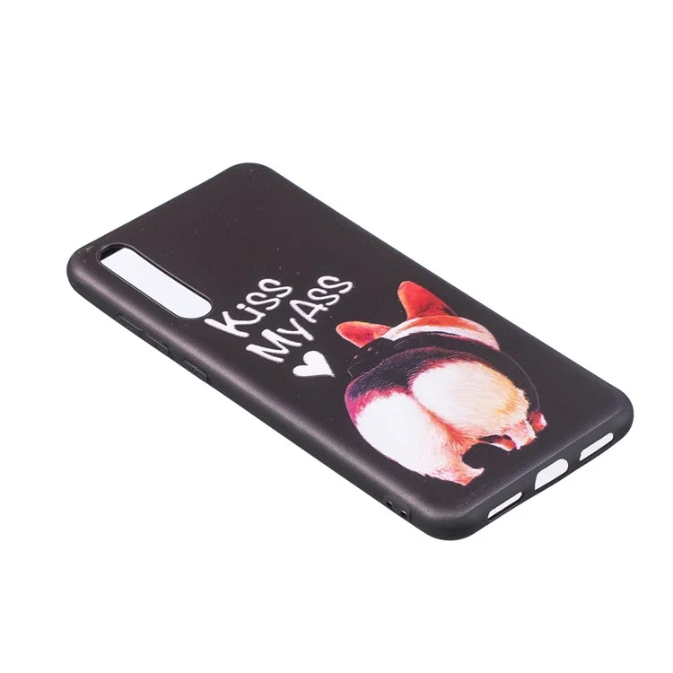 Embossment Patterned TPU Phone Case for Huawei P20 Pro - Kiss My Ass