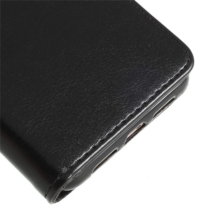 Crazy Horse Texture Flip Leather Wallet Stand Cellphone Magnetic Case for Huawei P20 - Black