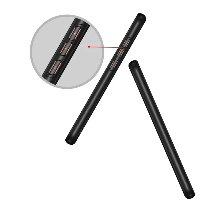 For Huawei P20 Anti-slip Armor TPU Mobile Phone Case - Black