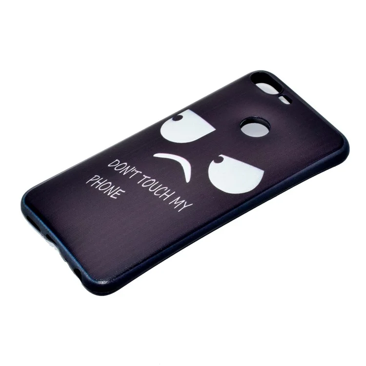 Patterned Printing Soft TPU Phone Case for Huawei Honor 9 Lite/9 Youth Edition - Angry Face