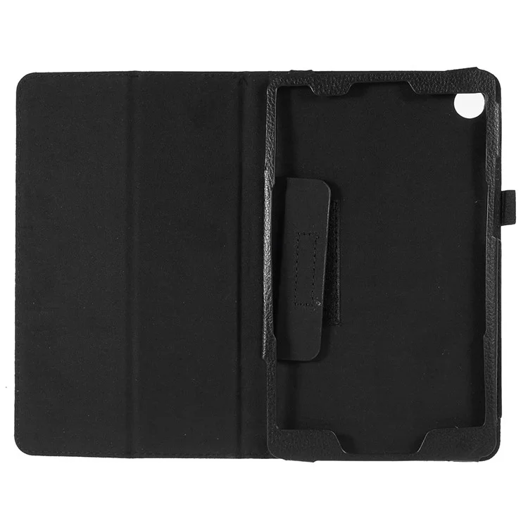 Litchi Texture PU Leather Protection Case for Huawei MediaPad M5 8 (8.4-inch) - Black