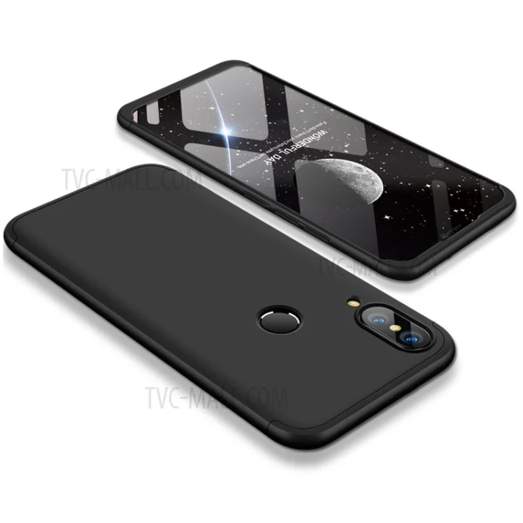 GKK Destacável 3 Peças Fosco Hard pc Case Para Huawei P20 Lite / Nova 3e - Preto