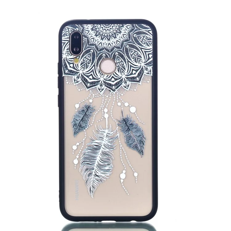 Rubberized Embossed PC + TPU Phone Case for Huawei P20 Lite/Nova 3e - Dream Catcher
