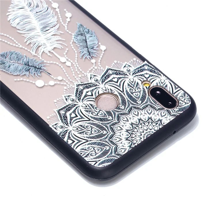 Rubberized Embossed PC + TPU Phone Case for Huawei P20 Lite/Nova 3e - Dream Catcher