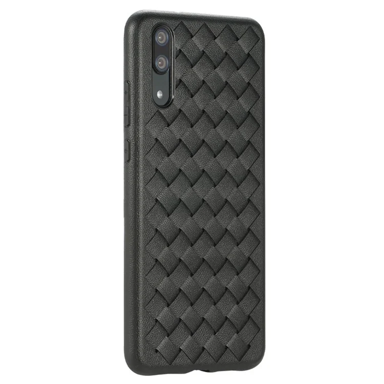 BENKS Woven Texture Soft TPU Phone Shell for Huawei P20 - Black