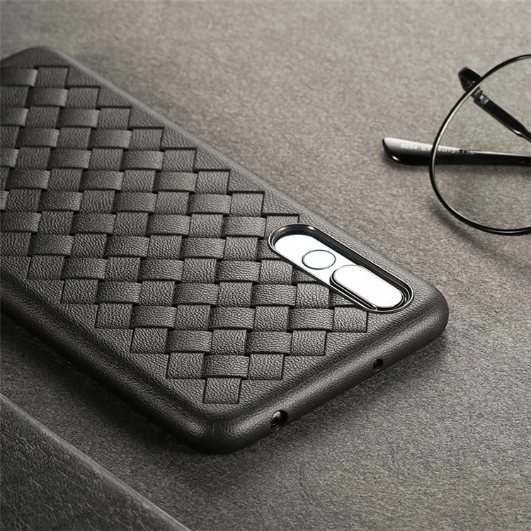 BENKS Woven Grid Pattern Flexible TPU Case Cover for Huawei P20 Pro - Black