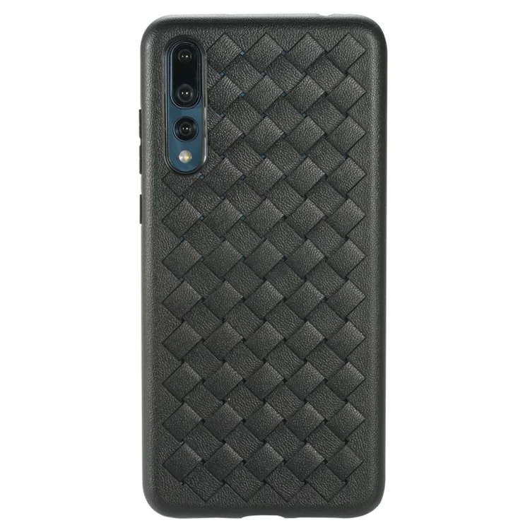 BENKS Woven Grid Pattern Flexible TPU Case Cover for Huawei P20 Pro - Black