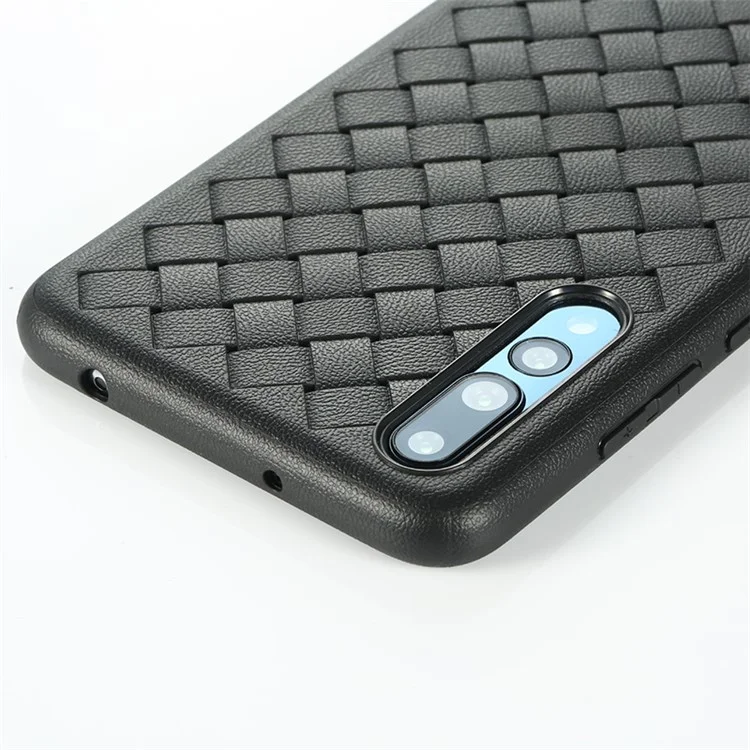 BENKS Woven Grid Pattern Flexible TPU Case Cover for Huawei P20 Pro - Black