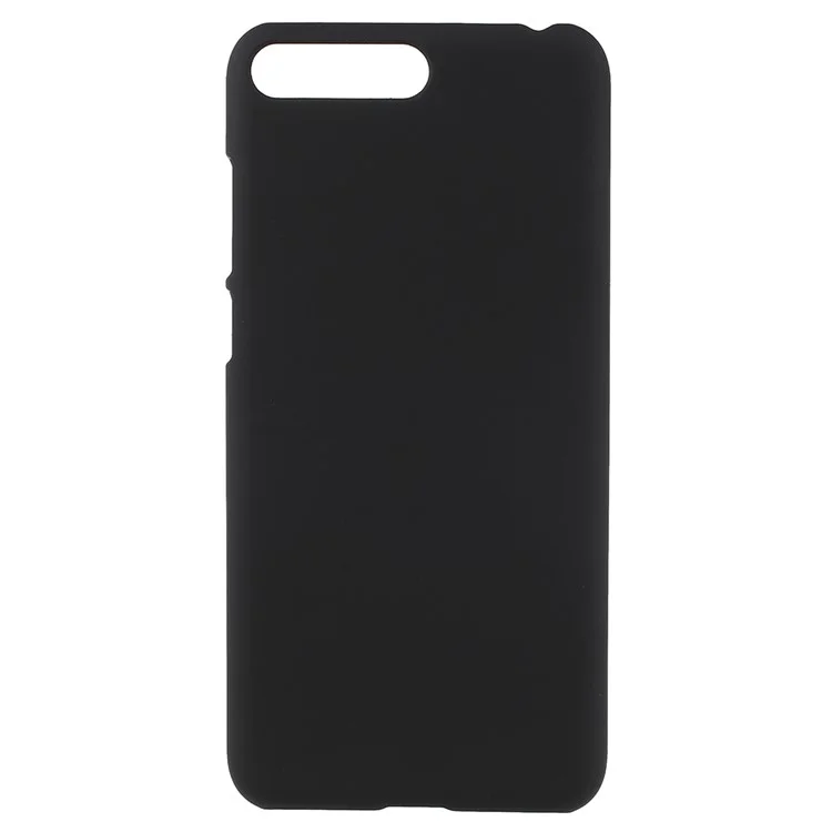 Case de Plástico Duro de Goma Para Huawei Y6 (2018)/Honor 7a (sin Sensor de Huellas Digitales) - Negro