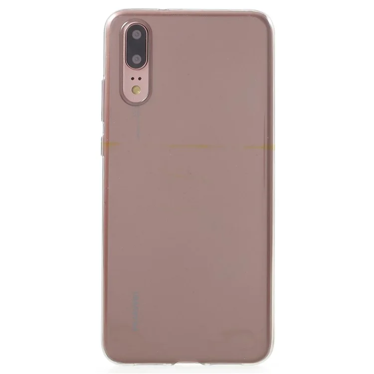 10PCS/Set For Huawei P20 Ultra-thin Gel TPU Phone Casing - Grey