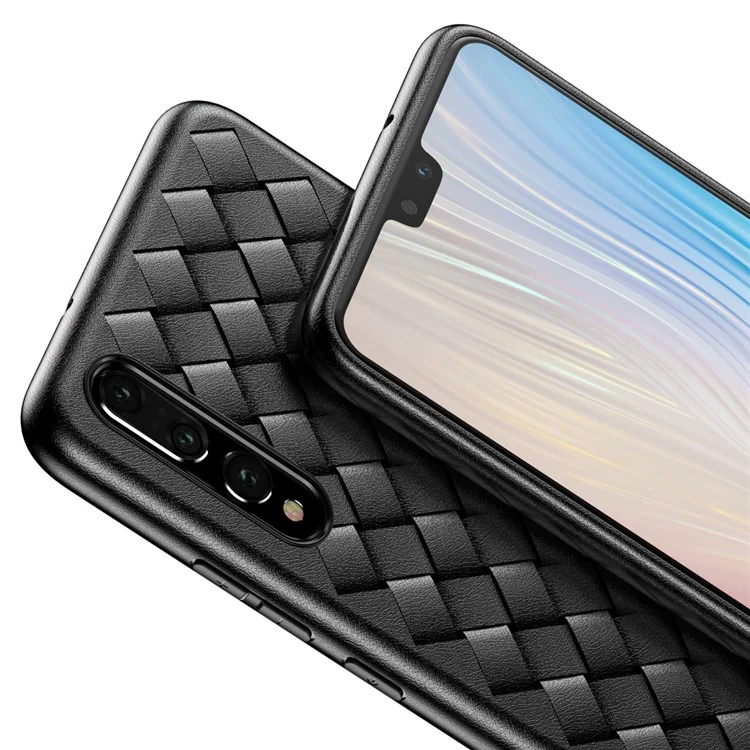 BASEUS BV Woven Texture Soft TPU Phone Casing for Huawei P20 Pro - Black