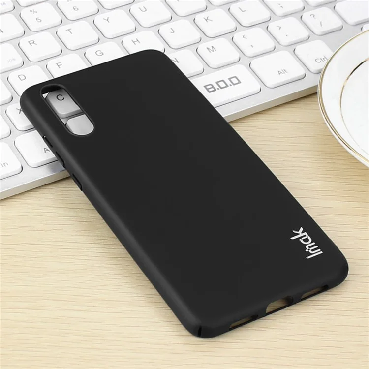 IMAK Jazz Skin Feel PC Hard Case + Screen Protector Film for Huawei P20 - Black