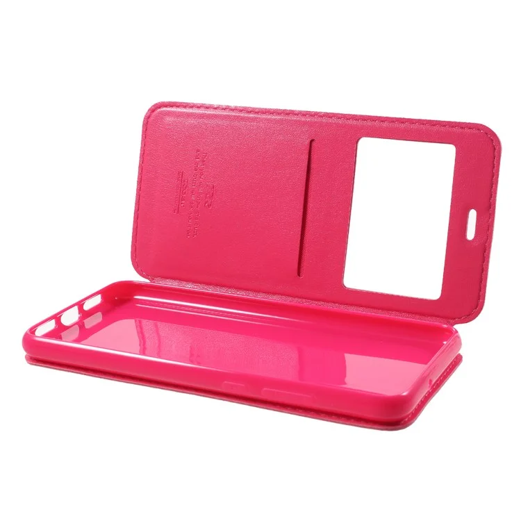 ROAR KOREA View Window Noble Leather Flip Stand Case for Huawei P20 - Rose