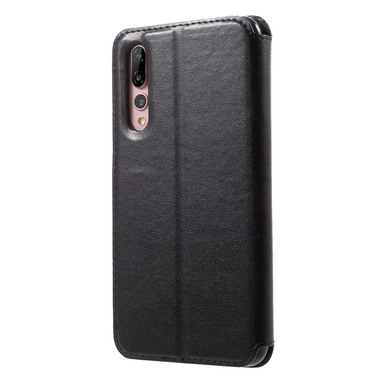 ROAR KOREA View Window Noble Leather Flip Stand Case for Huawei P20 Pro - Black