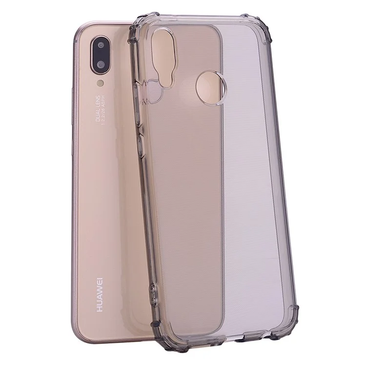 Shockproof TPU Gel Case for Huawei P20 Lite / Nova 3e - Grey